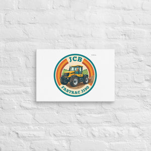 Furrow & Fields JCB Fastrac 3190 Retro Badge | Canvas Quality Farmers Merch