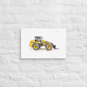 Furrow & Fields JCB TM420 Watercolor | Canvas Quality Farmers Merch