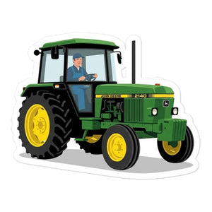 Furrow & Fields John Deere 2140 | Bubble-free stickers Quality Farmers Merch