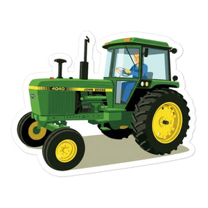 Furrow & Fields John Deere 4040 | Bubble-free stickers Quality Farmers Merch