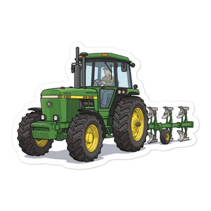 Furrow & Fields John Deere 4350 | Bubble-free stickers Quality Farmers Merch