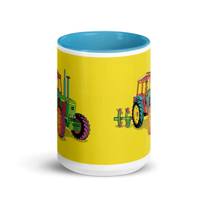 Furrow & Fields John Deere 4350 Pop Art | 15 oz Mug with Color Inside Quality Farmers Merch