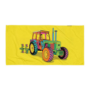 Furrow & Fields John Deere 4350 Pop Art | Beach Towel Quality Farmers Merch