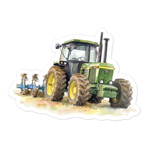 Furrow & Fields John Deere 4350 Watercolor | Bubble-free stickers Quality Farmers Merch