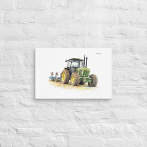 Furrow & Fields John Deere 4350 Watercolor | Canvas Quality Farmers Merch