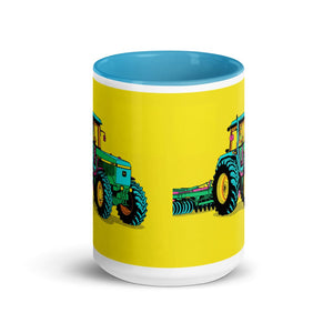 Furrow & Fields John Deere 4955 Pop Art | 15 oz Mug with Color Inside Quality Farmers Merch