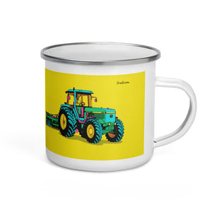 Furrow & Fields John Deere 4955 Pop Art | Enamel Mug Quality Farmers Merch