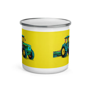 Furrow & Fields John Deere 4955 Pop Art | Enamel Mug Quality Farmers Merch