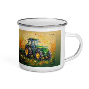 Furrow & Fields John Deere 4955 Splash Art | Enamel Mug Quality Farmers Merch