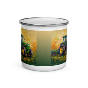 Furrow & Fields John Deere 4955 Splash Art | Enamel Mug Quality Farmers Merch