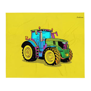 Furrow & Fields John Deere 6R 250 Pop Art | Throw Blanket Quality Farmers Merch