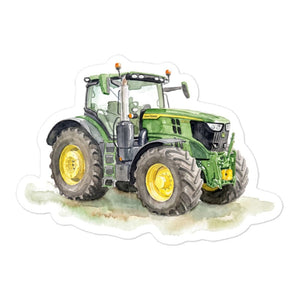 Furrow & Fields John Deere 6R 250 Watercolor | Bubble-free stickers Quality Farmers Merch