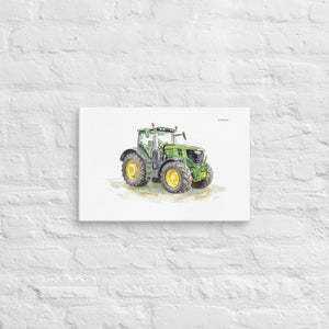 Furrow & Fields John Deere 6R 250 Watercolor | Canvas Quality Farmers Merch