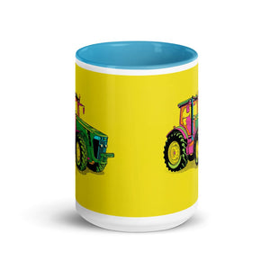 Furrow & Fields John Deere 8345R Pop Art | 15 oz Mug with Color Inside Quality Farmers Merch