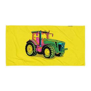 Furrow & Fields John Deere 8345R Pop Art | Beach Towel Quality Farmers Merch