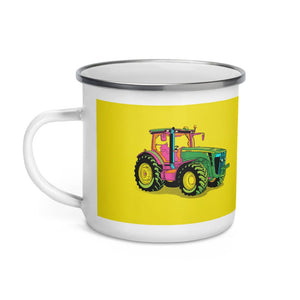 Furrow & Fields John Deere 8345R Pop Art | Enamel Mug Quality Farmers Merch