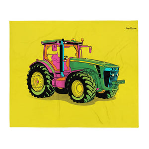 Furrow & Fields John Deere 8345R Pop Art | Throw Blanket Quality Farmers Merch