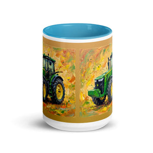 Furrow & Fields John Deere 8345R Splash Art | 15 oz Mug with Color Inside Quality Farmers Merch