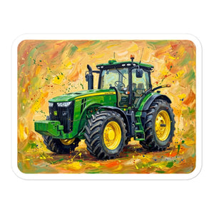 Furrow & Fields John Deere 8345R Splash Art | Bubble-free stickers Quality Farmers Merch