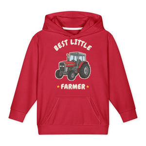 Furrow & Fields Kids All-Over Hoodie Best Little Farmer Massey Ferguson 390T | Kids All-Over Hoodie Quality Farmers Merch