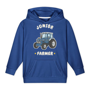 Furrow & Fields Kids All-Over Hoodie Junior Farmer Ford 7810 | Kids All-Over Hoodie Quality Farmers Merch