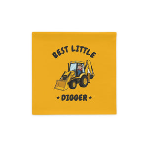 Furrow & Fields Kids Cushion Cover Best Little Digger JCB 3CX | Kids Cushion Cover Quality Farmers Merch
