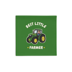 Furrow & Fields Kids Cushion Cover Best Little Farmer John Deere 6R 250 | Kids Cushion Cover Quality Farmers Merch