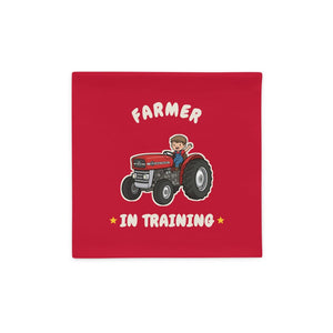 Furrow & Fields Kids Cushion Cover Farmer in Training Massey Ferguson 135 | Kids Cushion Cover Quality Farmers Merch