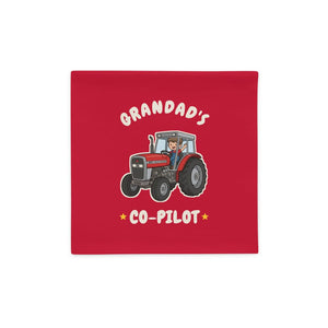 Furrow & Fields Kids Cushion Cover Grandad's Co-Pilot Massey Ferguson 390T | Kids Cushion Cover Quality Farmers Merch