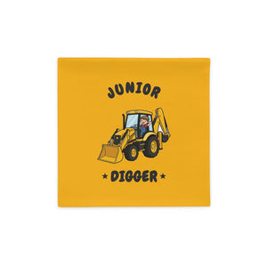 Furrow & Fields Kids Cushion Cover Junior Digger JCB 3CX | Kids Cushion Cover Quality Farmers Merch