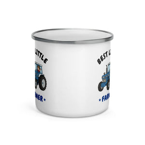 Furrow & Fields Kids Enamel Mug Best Little Farmer Ford 7810 | Kids Enamel Mug Quality Farmers Merch
