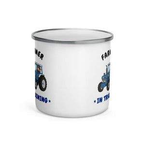 Furrow & Fields Kids Enamel Mug Farmer in Training Ford 7810 | Kids Enamel Mug Quality Farmers Merch