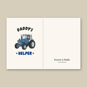 Furrow & Fields Kids Greeting Card Daddy's Helper Ford 7810 | Kids Greeting Card Quality Farmers Merch