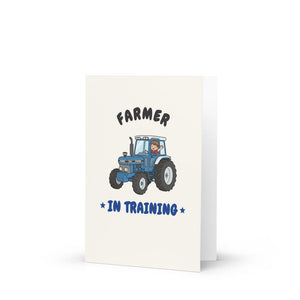 Furrow & Fields Kids Greeting Card Farmer in Training Ford 7810 | Kids Greeting Card Quality Farmers Merch