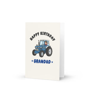 Furrow & Fields Kids Greeting Card Happy Birthday Grandad Ford 7810 | Kids Greeting Card Quality Farmers Merch