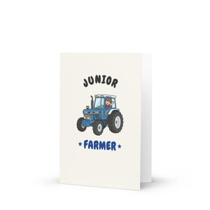 Furrow & Fields Kids Greeting Card Junior Farmer Ford 7810 | Kids Greeting Card Quality Farmers Merch