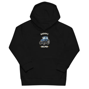 Furrow & Fields Kids Hoodie Black / 4Y Daddy's Helper New Holland TM 155 | Kids Hoodie Quality Farmers Merch
