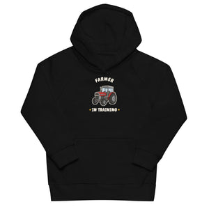 Furrow & Fields Kids Hoodie Black / 4Y Farmer in Training Massey Ferguson 390T | Kids Hoodie Quality Farmers Merch