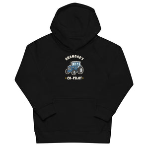 Furrow & Fields Kids Hoodie Black / 4Y Grandad's Co-Pilot Ford 7810 | Kids Hoodie Quality Farmers Merch