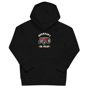 Furrow & Fields Kids Hoodie Black / 4Y Grandad's Co-Pilot Massey Ferguson 135 | Kids Hoodie Quality Farmers Merch