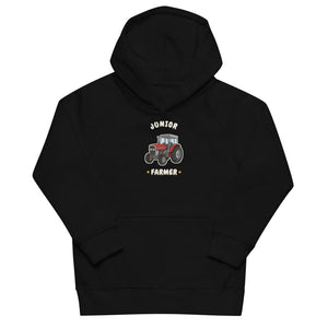 Furrow & Fields Kids Hoodie Black / 4Y Junior Farmer Massey Ferguson 390T | Kids Hoodie Quality Farmers Merch