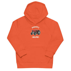 Furrow & Fields Kids Hoodie Burnt orange / 4Y Daddy's Helper Massey Ferguson 135 | Kids Hoodie Quality Farmers Merch