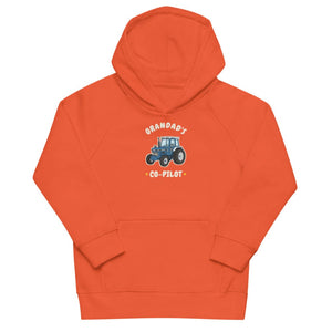 Furrow & Fields Kids Hoodie Burnt orange / 4Y Grandad's Co-Pilot Ford 7810 | Kids Hoodie Quality Farmers Merch