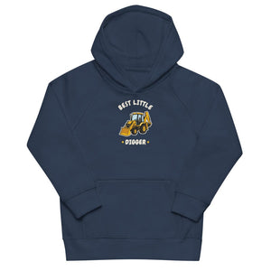 Furrow & Fields Kids Hoodie French Navy / 4Y Best Little Digger JCB 3CX | Kids Hoodie Quality Farmers Merch