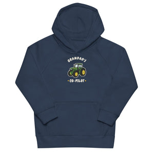 Furrow & Fields Kids Hoodie French Navy / 4Y Grandad's Co-Pilot John Deere 6R 250 | Kids Hoodie Quality Farmers Merch