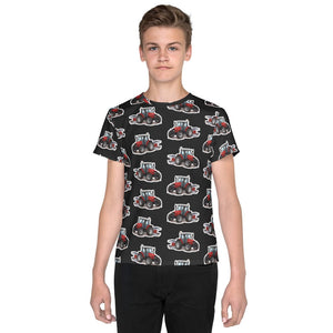 Furrow & Fields Kids T-Shirt Kids Massey Ferguson 6255 Tractor T-Shirt – Charcoal Quality Farmers Merch