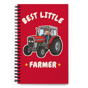 Furrow & Fields Kids Notebook Best Little Farmer Massey Ferguson 390T | Kids Notebook Quality Farmers Merch