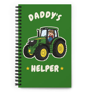 Furrow & Fields Kids Notebook Daddy's Helper John Deere 6R 250 | Kids Notebook Quality Farmers Merch