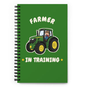 Furrow & Fields Kids Notebook Farmer in Training John Deere 6R 250 | Kids Notebook Quality Farmers Merch