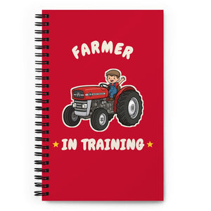 Furrow & Fields Kids Notebook Farmer in Training Massey Ferguson 135 | Kids Notebook Quality Farmers Merch